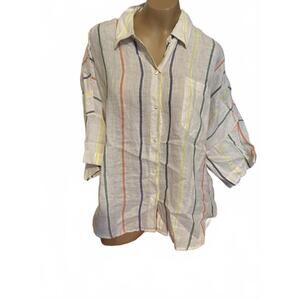 Alex Mill Short Sleeve Blouse Lg